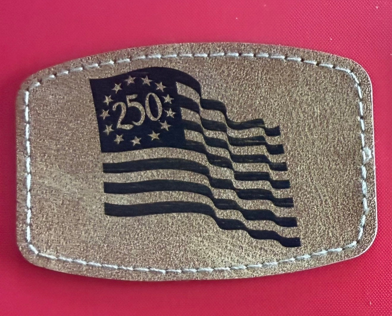 Betsy Ross 250th Leather Iron on patch